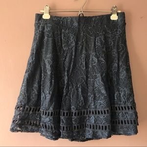 Navy blue lace skirt